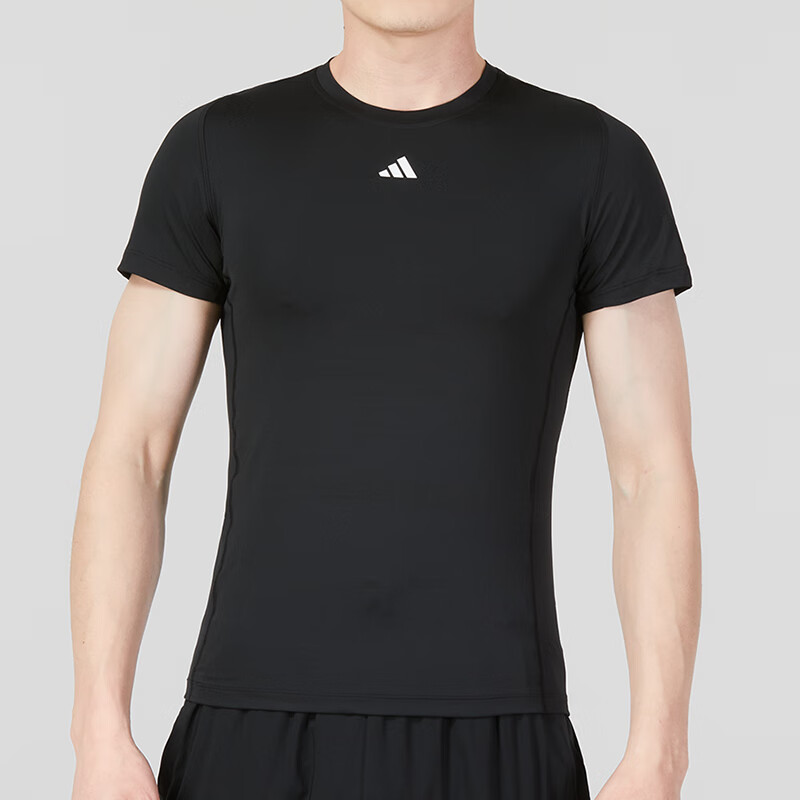 阿迪达斯 男装上衣运动服健身训练潮流时尚舒适透气圆领短袖T恤 HK2337
