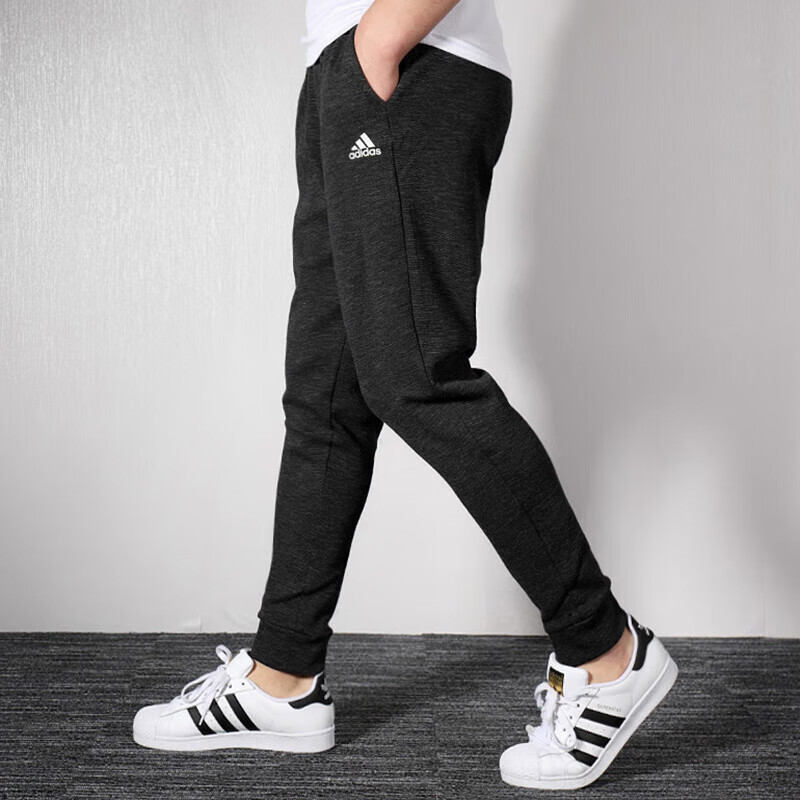 阿迪达斯男裤运动裤跑步健身训练舒适透气休闲束脚针织长裤 DU1148