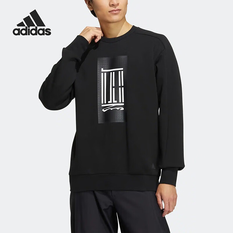 阿迪达斯WJ LOGO CREW 男子运动套头卫衣 HN8968