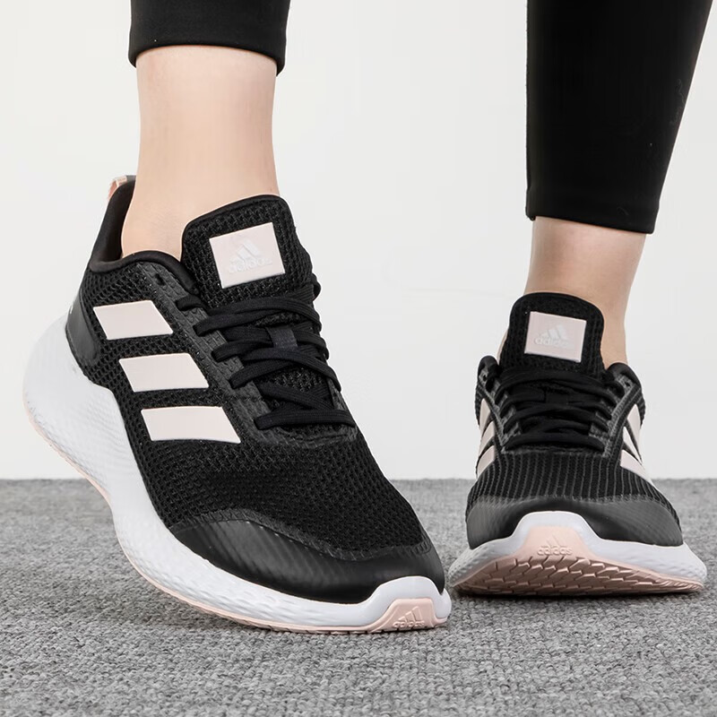 阿迪达斯男鞋女鞋 运动鞋网面透气出行健步鞋低帮休闲慢跑步鞋子 IF0584