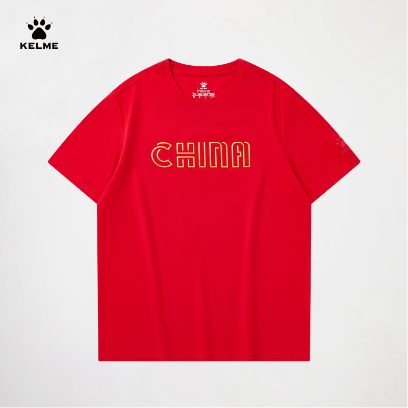 KELME卡尔美短袖T恤足球训练运动套装CHINA中国球员版 8451TX1182