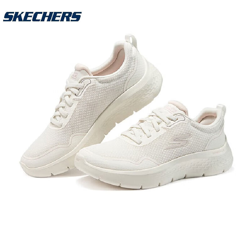 斯凯奇Skechers秋冬女士轻质缓震耐磨户外运动软底健步鞋时尚百搭休闲鞋 124977-OFWT