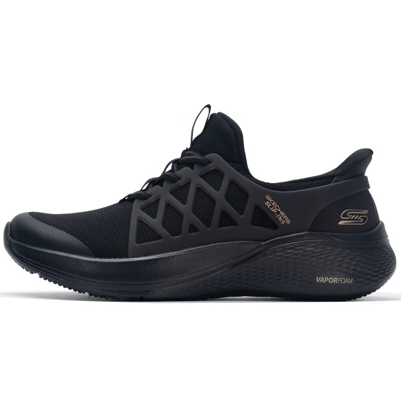 斯凯奇Skechers女鞋 2024冬季新款运动鞋舒适透气轻便缓震耐磨健步鞋时尚休闲鞋 117507-BBK