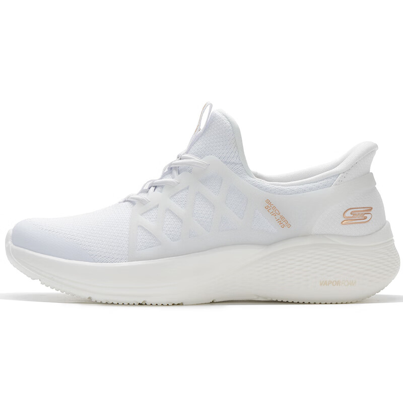 斯凯奇Skechers女鞋 2024冬季新款运动鞋舒适透气轻便缓震耐磨健步鞋时尚休闲鞋 117507-WHT