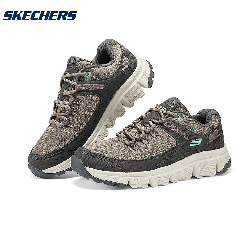 斯凯奇Skechers女士徒步鞋越野鞋休闲运动鞋减震户外登山鞋厚底老爹鞋 180271-BRMT