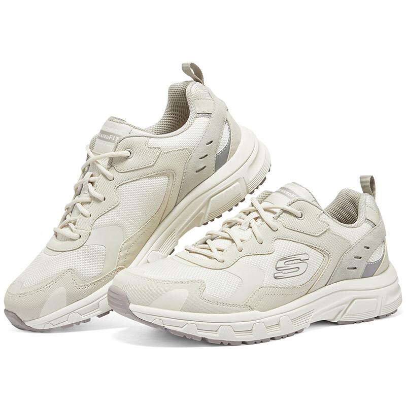斯凯奇Skechers官网低帮休闲鞋男鞋户外徒步鞋轻便耐磨健步鞋运动鞋 894272-NAT