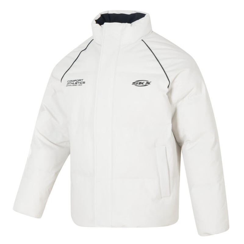 斯凯奇Skechers男装女装 2024冬季新款运动服户外保暖羽绒服时尚潮流羽绒外套 P424U041-01NJ