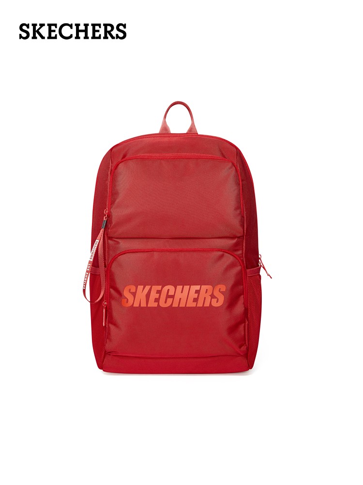 斯凯奇Skechers双肩包男女简约双肩背包电脑包运动休闲包 L320U196-001W