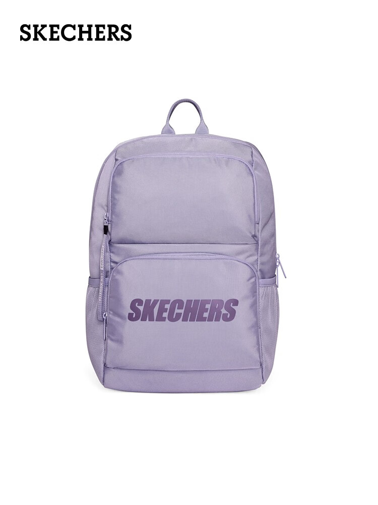 斯凯奇Skechers双肩包男女简约双肩背包电脑包运动休闲包 L320U196-00KC