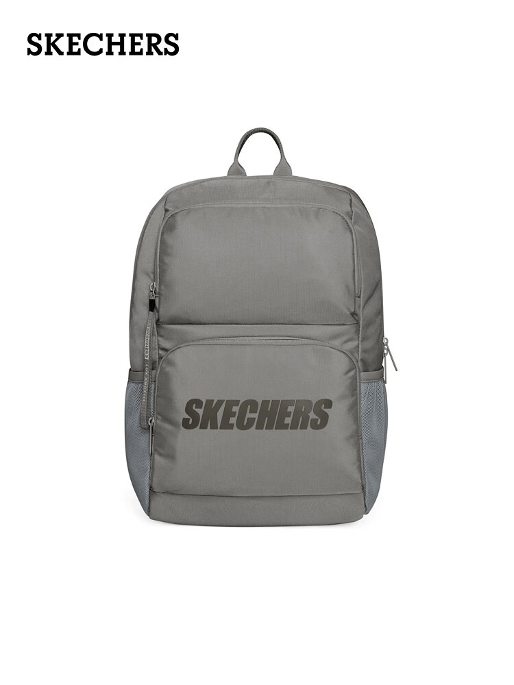 斯凯奇Skechers双肩包男女简约双肩背包电脑包运动休闲包 L320U196-004L