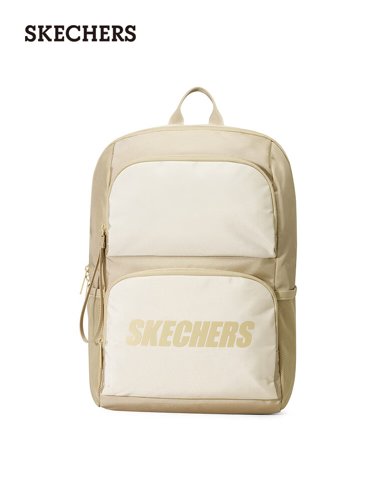 斯凯奇Skechers双肩包男女简约双肩背包电脑包运动休闲包 L320U196-028R