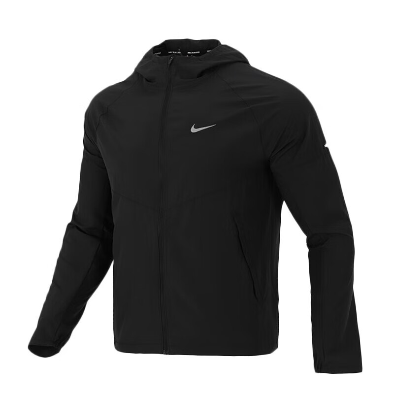 耐克（Nike）外套男装秋冬季新款户外健身运动服梭织防风衣保暖连帽休闲跑步夹 DD4747-010