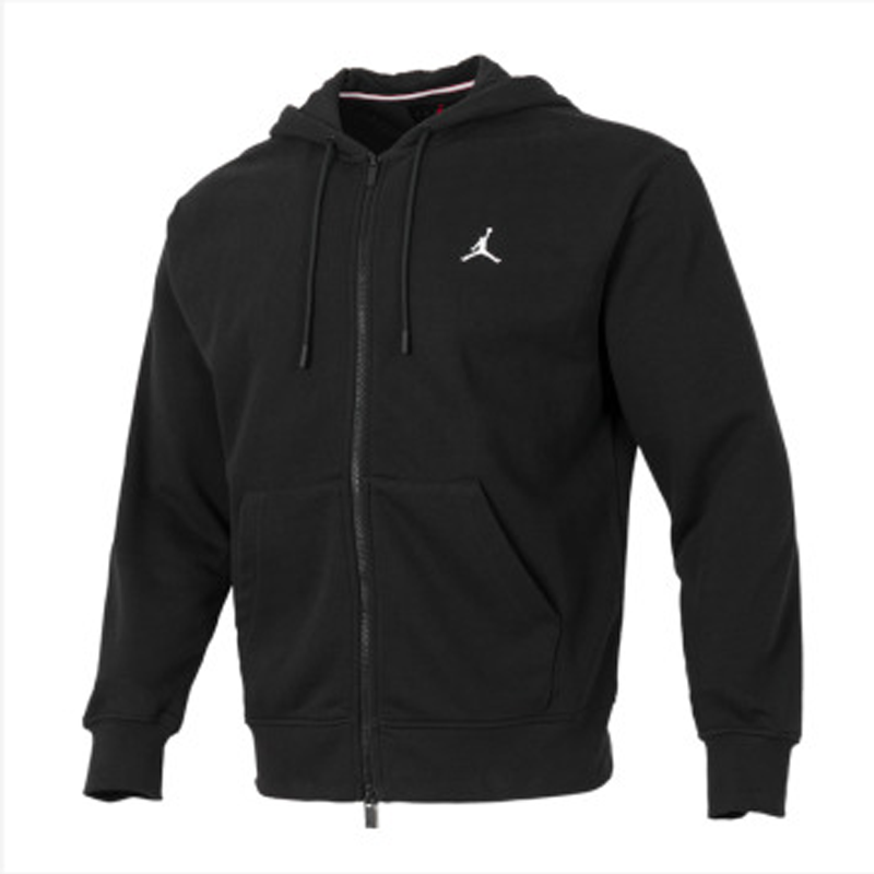 耐克Nike男装2024秋季新款运动休闲舒适百搭连帽针织夹克外套FV7292 黑色FV7292-010