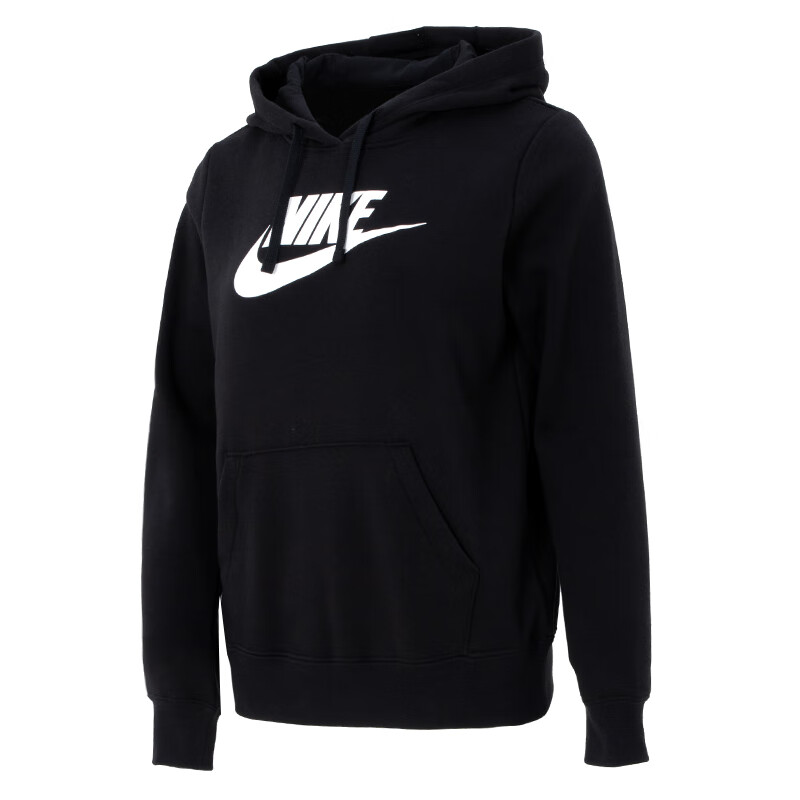 耐克（NIKE）卫衣女士 25春季新款运动服装跑步健身衣连帽加厚保暖长袖套头衫 DQ5776-010