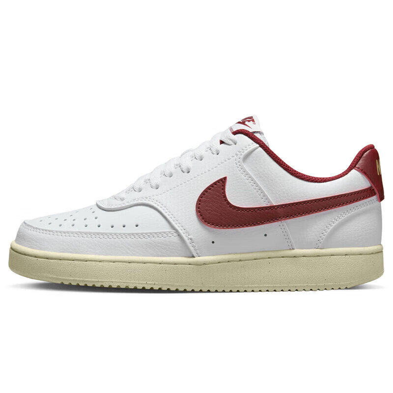 耐克NIKE女休闲鞋板鞋减震COURT VISION新年红运动鞋DH3158-106