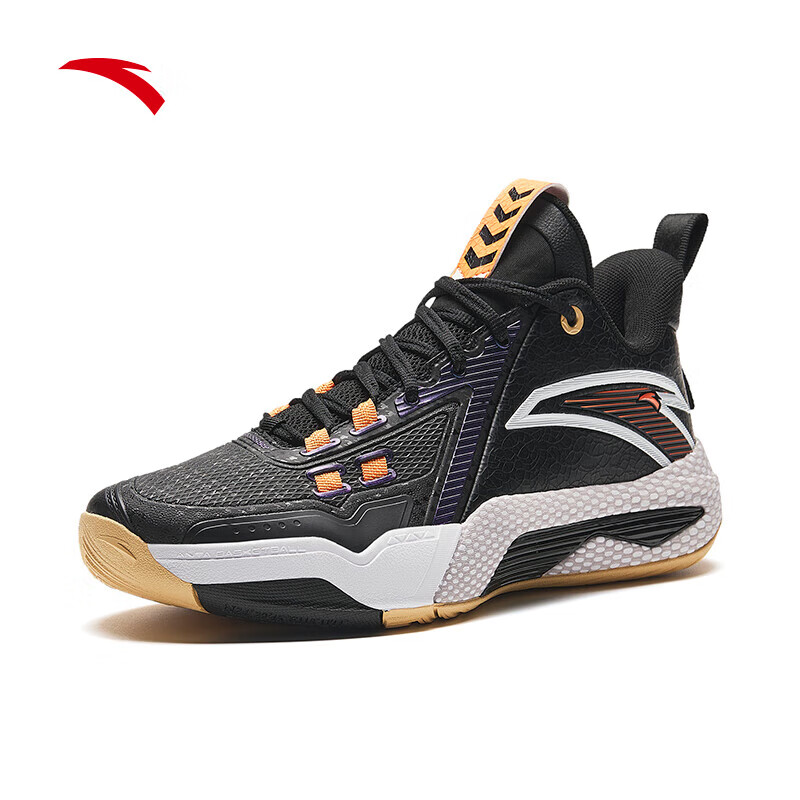 安踏（ANTA）速战5丨篮球鞋男氮科技外场实战抓地防滑耐磨运动鞋子112341113 黑-9