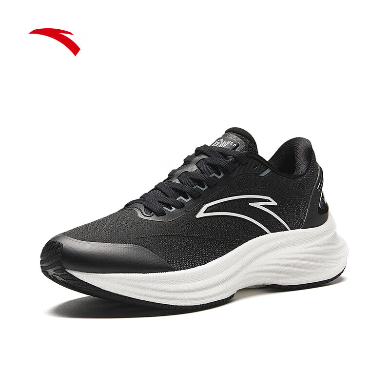 安踏创跑5代丨氮缓震回弹跑步鞋女运动鞋子122415582 黑/循环灰-9