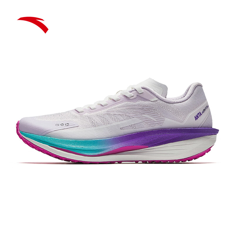 安踏火箭6PRO丨运动鞋女氮科技竞速训练跑步鞋女缓震抓地122445563 暮山紫-5