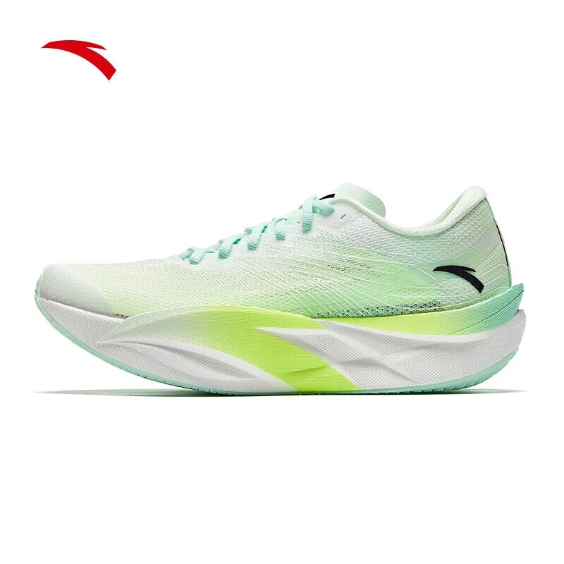 安踏C202 6代丨氮科技专业竞速跑步鞋男运动鞋 112445570-4纸莎白/鲜水绿/淡水绿