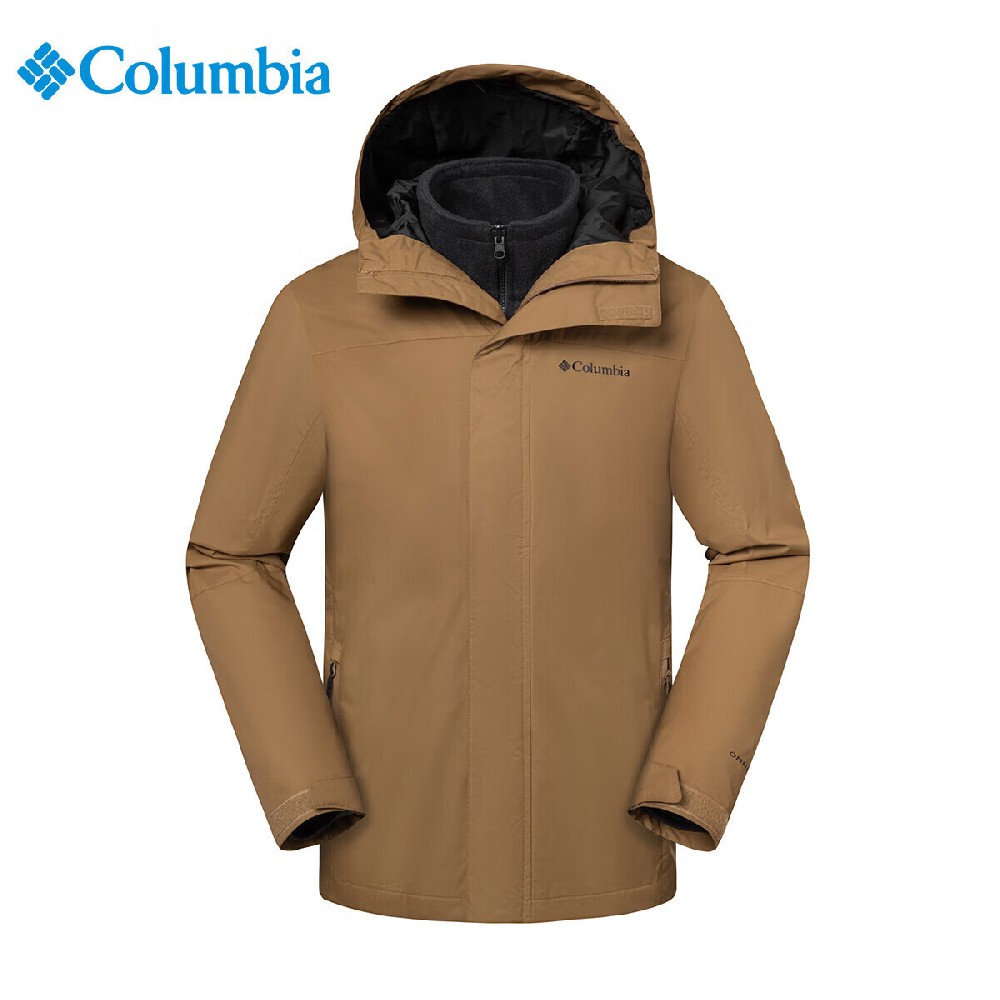 Columbia哥伦比亚三合一男24秋冬抓绒内胆防寒保暖夹克外套WE3321 257