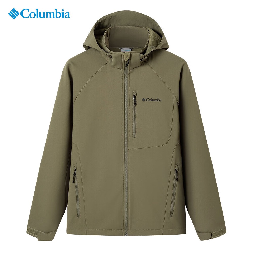 Columbia哥伦比亚软壳衣男24秋冬户外防风机织夹克外套 WE6885 397