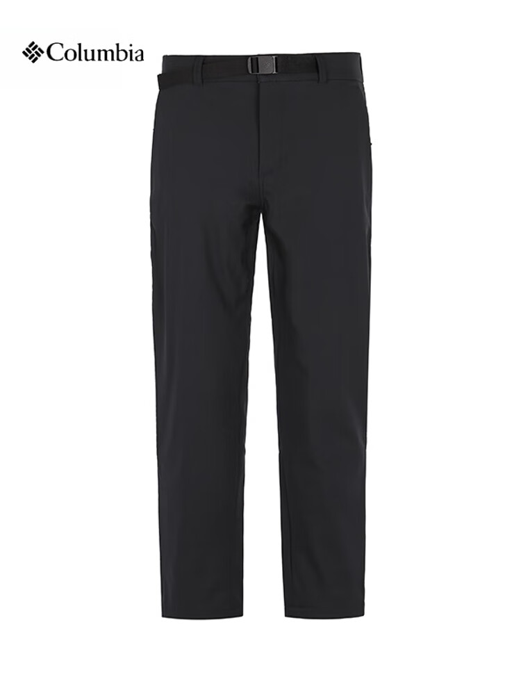 Columbia哥伦比亚2024秋冬新品户外男裤拒水抓绒加厚保暖软壳冲锋裤AE5713 010