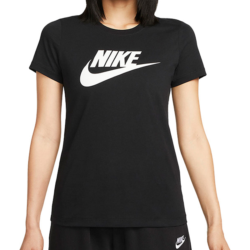NIKE耐克 女子圆领夏季休闲运动透气宽松短袖T恤 DV6095-010