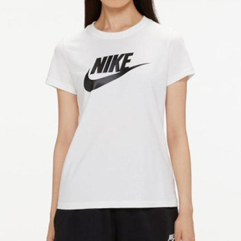 NIKE耐克 女子圆领夏季休闲运动透气宽松短袖T恤 DV6095-100