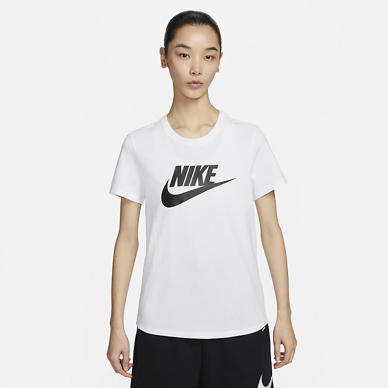 Nike耐克短袖女25夏新款大勾印花休闲运动棉T恤DX7907-100