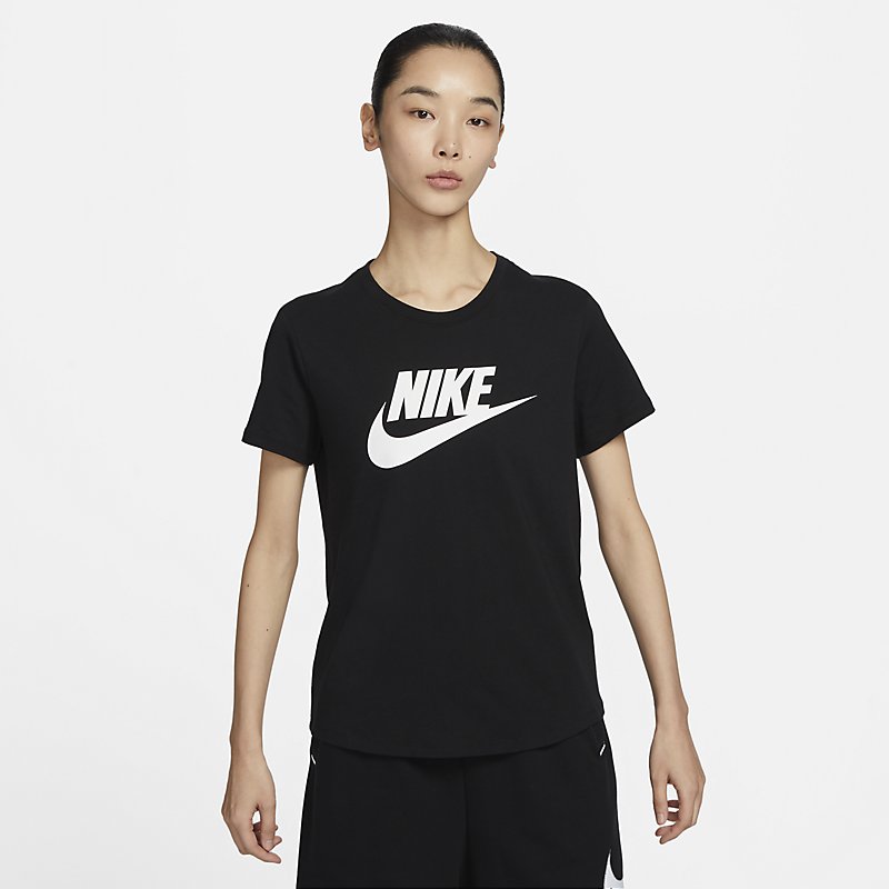 Nike耐克短袖女25夏新款大勾印花休闲运动棉T恤DX7907-010