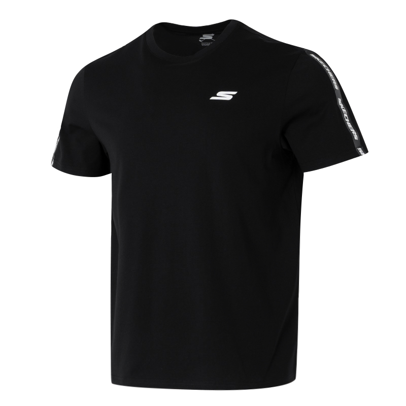 斯凯奇（Skechers）短袖男装 25夏季新款运动潮流上衣服休闲P225M270-03K8