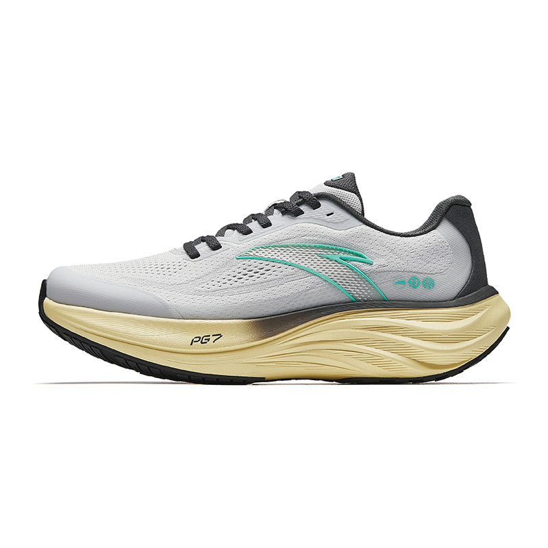 安踏旅步1.5丨PG7缓震跑步鞋男舒适黑色运动鞋通勤鞋子112515508-3