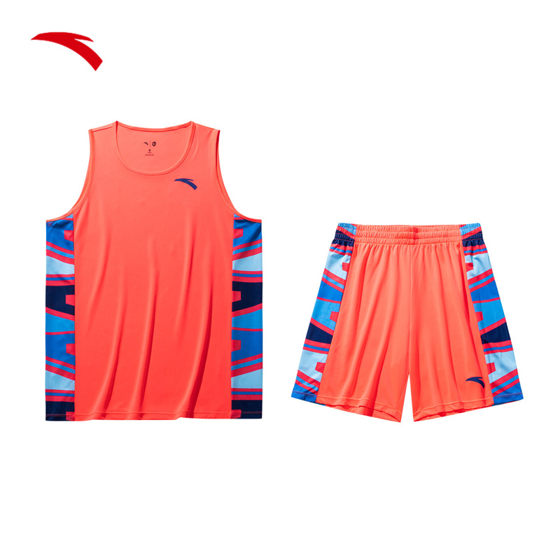 安踏篮球比赛套装秋季运动球服男士速干学生152431219-3