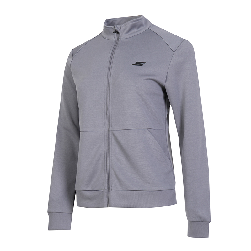 斯凯奇女上衣秋季新款运动健身跑步训练针织夹克外套P224W162-05CQ