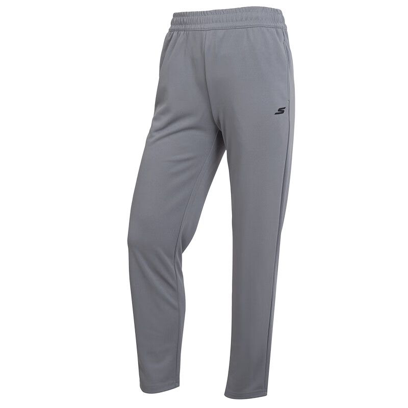 斯凯奇女裤秋新款灰色运动健身跑步训练针织休闲长裤P224W159-05CQ