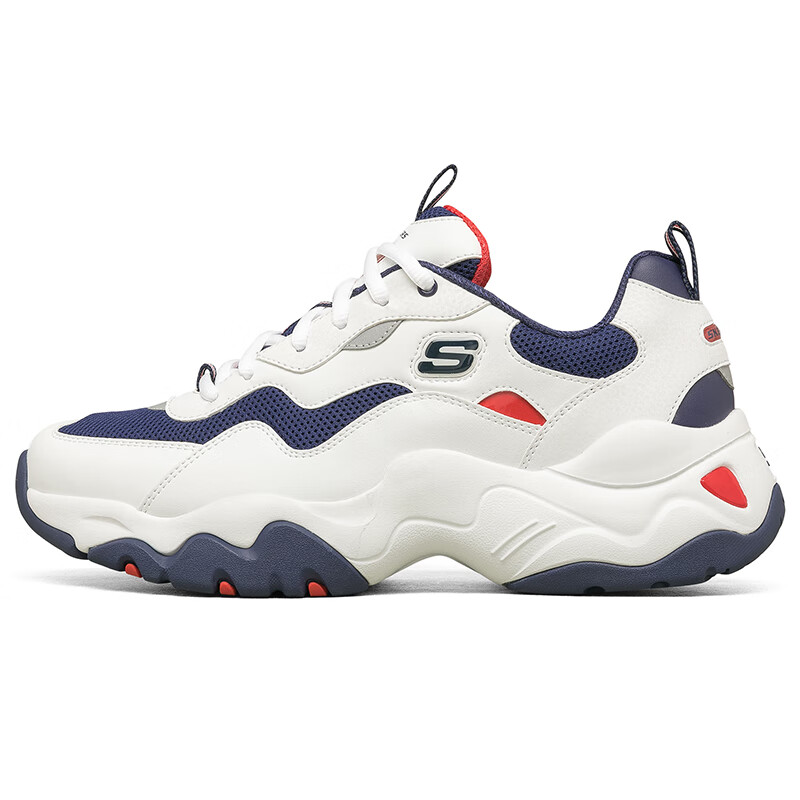 斯凯奇官网熊猫鞋男鞋夏季新款运动鞋厚底老爹鞋复古休闲鞋237152-WNVR