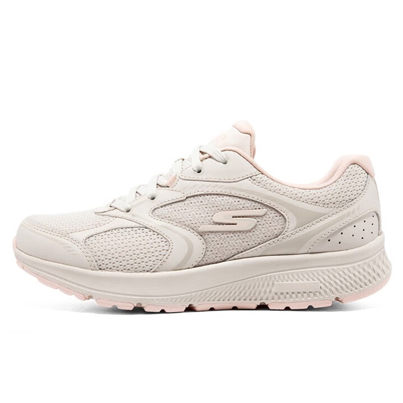 斯凯奇跑步鞋女鞋新款减震运动鞋网面透气休闲鞋128280-NTLP