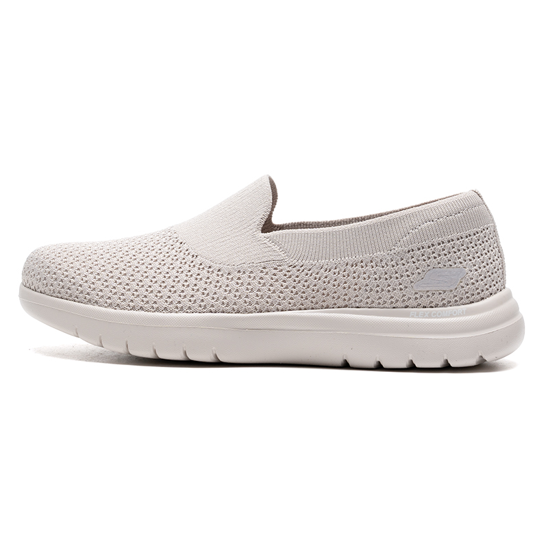 斯凯奇官方旗舰店女鞋夏季新款一脚蹬穿脱健步鞋网面透气休闲鞋138270-NAT