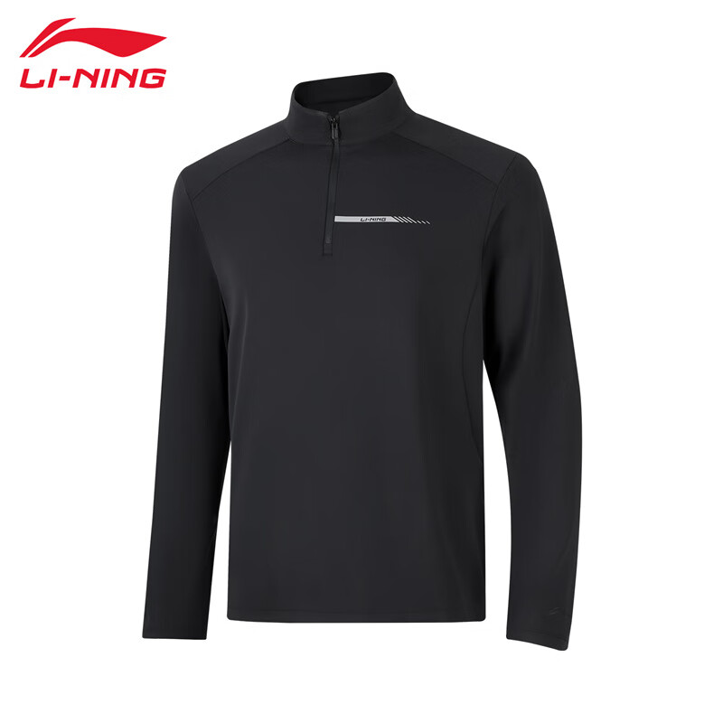 李宁长袖T恤男女2025秋季新款团购系列半拉链运动卫衣ATLV307/ATLV308