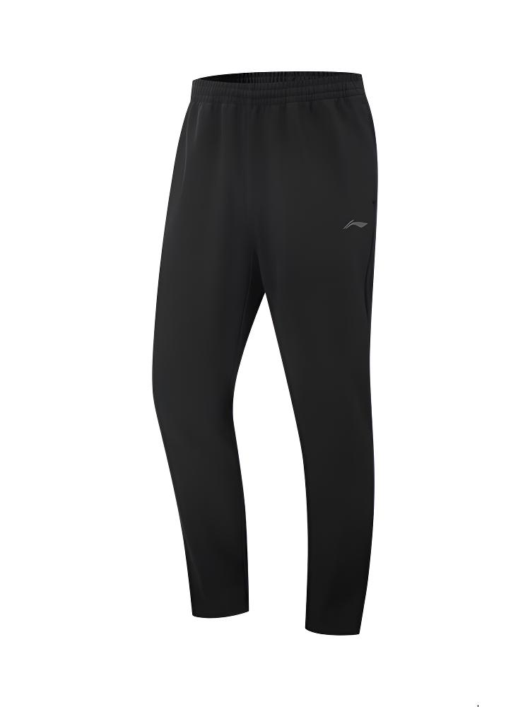 李宁运动长裤男女2025新款冬季加绒保暖直筒梭织运动裤AYKV629/AYKV778