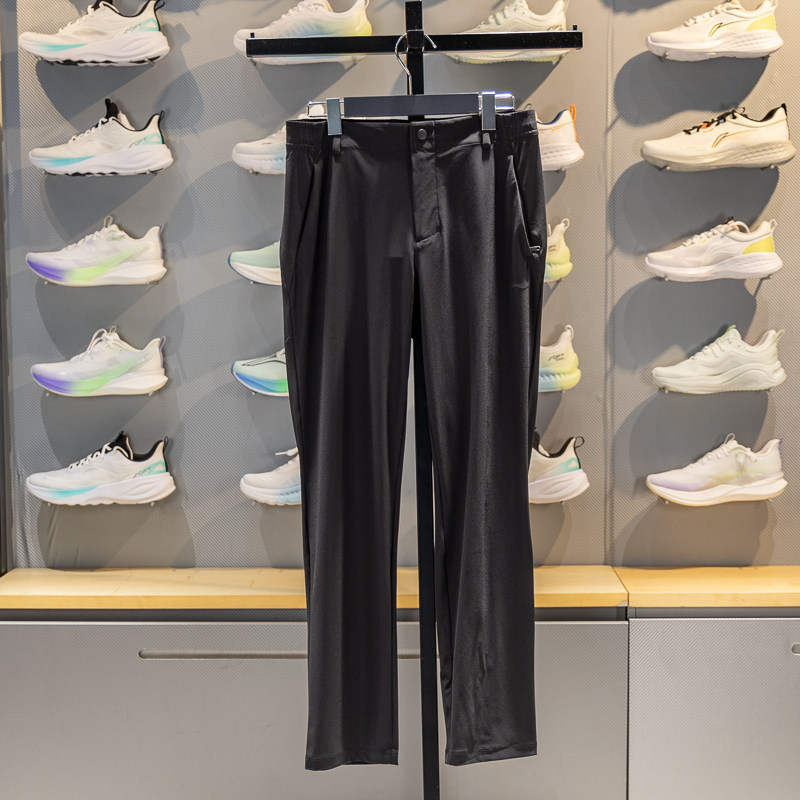 李宁女子长裤2026新款健身团购冰感亲肤速干针织运动裤 AKYW286